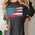 Baseball American Flag Patriotic USA Pride Women's Comfort Colors T-Shirt Pepper Baseball American Flag Patriotic USA Pride Women's Comfort Colors T-Shirt Pepper