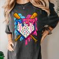 Baseball Boys Ice Cream Drip Baseball Women's Comfort Colors T-Shirt Pepper Baseball Boys Ice Cream Drip Baseball Women's Comfort Colors T-Shirt Pepper