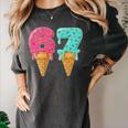 Baseball Drip Ice Cream 67 Baseball Women's Comfort Colors T-Shirt Pepper Baseball Drip Ice Cream 67 Baseball Women's Comfort Colors T-Shirt Pepper