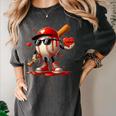 Baseball Drip Ice Cream Apparel Youth Boy Valentine Women's Comfort Colors T-Shirt Pepper Baseball Drip Ice Cream Apparel Youth Boy Valentine Women's Comfort Colors T-Shirt Pepper