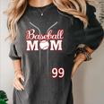 Baseball Mom 99 Number 99 Jersey Team Numbered Jersey Women's Comfort Colors T-Shirt Pepper Baseball Mom 99 Number 99 Jersey Team Numbered Jersey Women's Comfort Colors T-Shirt Pepper