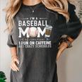 Baseball Mom Caffeine Fueled Game Day Essential Women's Comfort Colors T-Shirt Pepper