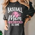 Baseball Mom Baseball Gloves Bat Baseball Player Women's Comfort Colors T-Shirt Pepper