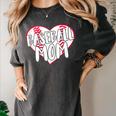 Baseball Mom Heart Women's Comfort Colors T-Shirt Pepper