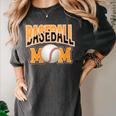 Baseball Mom Sports Orange Women's Comfort Colors T-Shirt Pepper