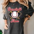 Baseball Mom T-Ball Mom Little League Mom Apparel Women's Comfort Colors T-Shirt Pepper