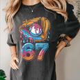 Baseball Player 67 Number 67th Sports Ice Cream Drip Women's Comfort Colors T-Shirt Pepper