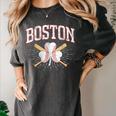 Baseball Shamrock Boston Massachusetts St Patrick’s Day Women's Comfort Colors T-Shirt Pepper Baseball Shamrock Boston Massachusetts St Patrick’s Day Women's Comfort Colors T-Shirt Pepper