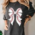 Cute Baseball Coquette Bow For Women Girls Baseball Mama Mom Women's Comfort Colors T-Shirt Pepper Cute Baseball Coquette Bow For Women Girls Baseball Mama Mom Women's Comfort Colors T-Shirt Pepper