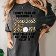 I Didn't Plan On Becoming a Baseball Mom Baseball Women's Comfort Colors T-Shirt Pepper