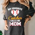 My Favorite Catcher Calls Me Mom Catcher Baseball Mom Heart Women's Comfort Colors T-Shirt Pepper My Favorite Catcher Calls Me Mom Catcher Baseball Mom Heart Women's Comfort Colors T-Shirt Pepper