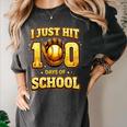 I Just Hit 100 Days Of School Baseball Boys Kids 100th Day Women's Comfort Colors T-Shirt Pepper I Just Hit 100 Days Of School Baseball Boys Kids 100th Day Women's Comfort Colors T-Shirt Pepper