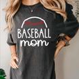 Proud Baseball Mom Era Baseball Game Day T-Ball Mom Son Women's Comfort Colors T-Shirt Pepper