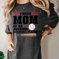 Proud Mom Of An Awesome Baseball Player Baseball Mom Women's Comfort Colors T-Shirt Pepper Proud Mom Of An Awesome Baseball Player Baseball Mom Women's Comfort Colors T-Shirt Pepper