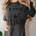 Raised In a Pen Baseball Pitcher Saying Bullpen Women's Comfort Colors T-Shirt Pepper