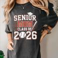 Senior Mom Class Of 2026 Graduate Baseball 2026 Graduation Women's Comfort Colors T-Shirt Pepper