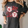 Six Seven Baseball Lover Sports Red Heart Bow Valentine Girl Women's Comfort Colors T-Shirt Pepper Six Seven Baseball Lover Sports Red Heart Bow Valentine Girl Women's Comfort Colors T-Shirt Pepper
