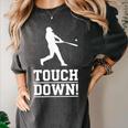 Touchdown Baseball Football Sports Women's Comfort Colors T-Shirt Pepper