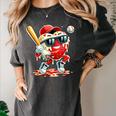 Valentines Day Heart Baseball Drip Ice Cream Boys Kids Men Women's Comfort Colors T-Shirt Pepper
