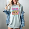 100 Days Of School Baseball Drip Boys Kids 100th Day Women's Comfort Colors T-Shirt Denim