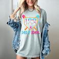 100 Days Of School Baseball Ice Cream Drip 100th Day School Women's Comfort Colors T-Shirt Denim