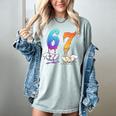 6 7 Six Seven Meme Hands Ice Cream Baseball Drip Boy Girl Women's Comfort Colors T-Shirt Denim