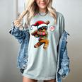 67 Gingerbread Man Playing Baseball Christmas 6 7 Meme Women's Comfort Colors T-Shirt Denim