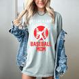 Act Like a Lady Scream Like a Baseball Mom Baseball Women's Comfort Colors T-Shirt Denim