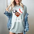 Ball Aunt Heart Football Baseball Hockey Game Day Women's Comfort Colors T-Shirt Denim