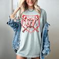 Baseball Candy Cane Drip 6 7 Six Seven Meme Christmas Boys Women's Comfort Colors T-Shirt Denim Baseball Candy Cane Drip 6 7 Six Seven Meme Christmas Boys Women's Comfort Colors T-Shirt Denim