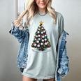 Baseball Christmas Tree Men Boys Youth Santa Sports Women's Comfort Colors T-Shirt Denim
