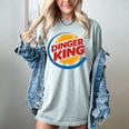Baseball Dinger King Logo For Home Run Players And Fan Women's Comfort Colors T-Shirt Denim