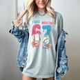 Baseball Ice Cream I Was 6 Now I'm 7 67 Birthday Boy Women's Comfort Colors T-Shirt Denim