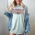 Baseball Mom Coquette Bow Mommy Ice Cream Mother's Day Mom Women's Comfort Colors T-Shirt Denim