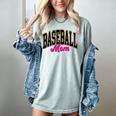 Baseball Mom Leopard Baseball Mama Life Girls Women Baller Premium Women's Comfort Colors T-Shirt Denim