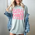 Baseball Mom Pride Heart And Bat Love Game Day Women's Comfort Colors T-Shirt Denim