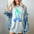 Baseball Player Graphic Women's Comfort Colors T-Shirt Denim Baseball Player Graphic Women's Comfort Colors T-Shirt Denim