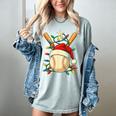 Baseball Santa Christmas Ball Baseball Lover Player Boys Women's Comfort Colors T-Shirt Denim Baseball Santa Christmas Ball Baseball Lover Player Boys Women's Comfort Colors T-Shirt Denim