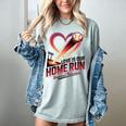 Baseball Valentine Love Is Our Home Run Apparel Women's Comfort Colors T-Shirt Denim Baseball Valentine Love Is Our Home Run Apparel Women's Comfort Colors T-Shirt Denim