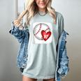 Bleached Custom Baseball Mom Number 97 Heart For Mom Women's Comfort Colors T-Shirt Denim
