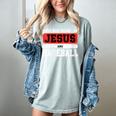 This Boy Runs On Jesus And Baseball Christian Baseball Women's Comfort Colors T-Shirt Denim This Boy Runs On Jesus And Baseball Christian Baseball Women's Comfort Colors T-Shirt Denim