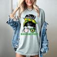 Brazil Baseball Mom Messy Bun Women's Comfort Colors T-Shirt Denim Brazil Baseball Mom Messy Bun Women's Comfort Colors T-Shirt Denim