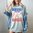 Bruh It's My 2nd Birthday Boy Baseball Themed Party Women's Comfort Colors T-Shirt Denim