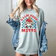 Calm Your Mitts Baseball Mom Sport Lover Women's Comfort Colors T-Shirt Denim