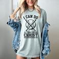 Christian Baseball Philippians 4 Women's Comfort Colors T-Shirt Denim