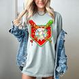 Christmas Baseball Ice Cream Drip Men Women Kids Women's Comfort Colors T-Shirt Denim