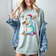 Christmas Baseball Snowman Drip For Boys Men Girls Women Women's Comfort Colors T-Shirt Denim Christmas Baseball Snowman Drip For Boys Men Girls Women Women's Comfort Colors T-Shirt Denim