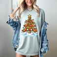 Christmas Baseball Tree Lights Xmas Women's Comfort Colors T-Shirt Denim Christmas Baseball Tree Lights Xmas Women's Comfort Colors T-Shirt Denim