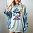 Cool Ice Cream Drip Baseball Drip For Boys Sports Kids Women's Comfort Colors T-Shirt Denim Cool Ice Cream Drip Baseball Drip For Boys Sports Kids Women's Comfort Colors T-Shirt Denim
