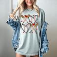 Coquette Bow XOXO Baseball Lover Heart Valentine Game Day Women's Comfort Colors T-Shirt Denim Coquette Bow XOXO Baseball Lover Heart Valentine Game Day Women's Comfort Colors T-Shirt Denim